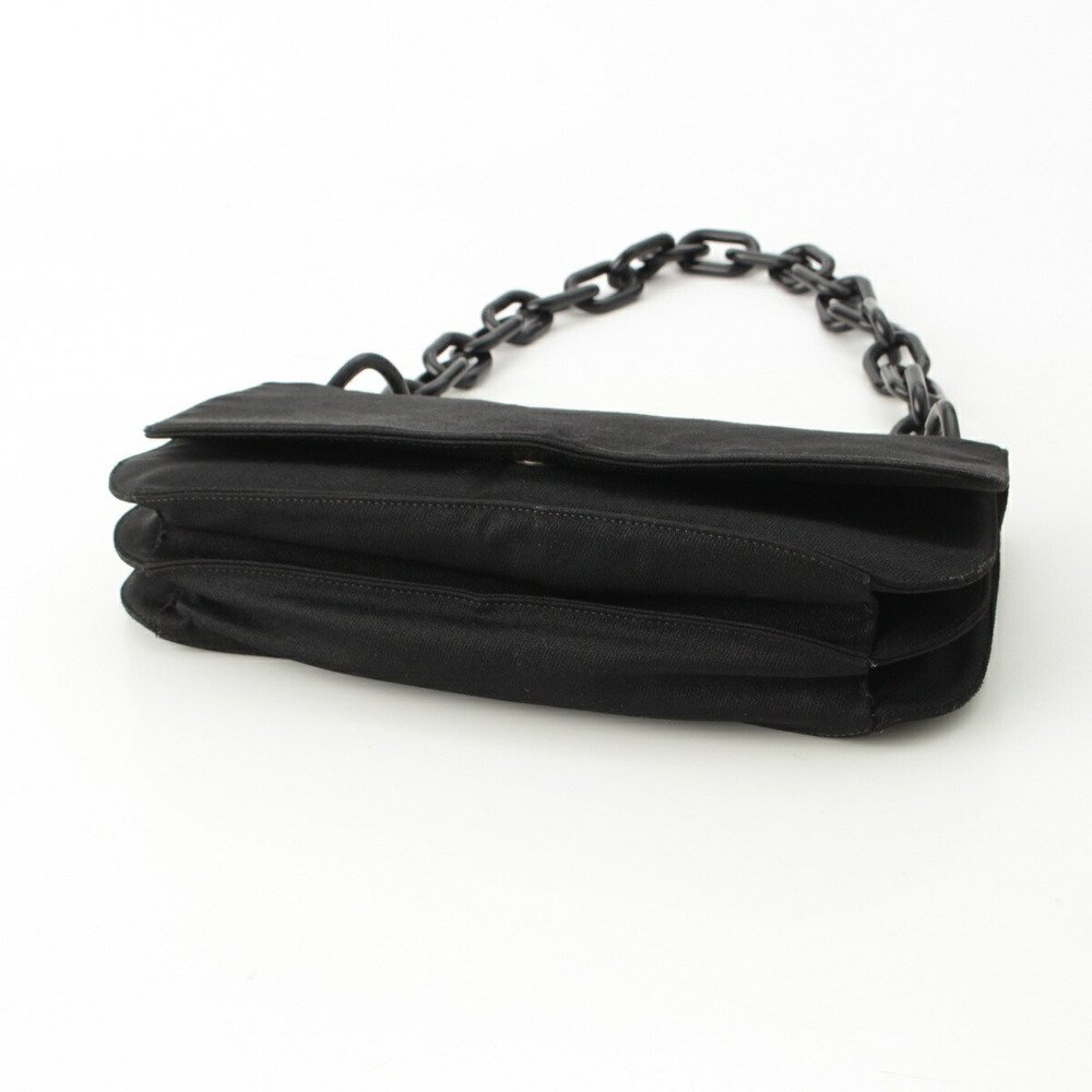 Prada Canvas Triangle Logo Triangular Plate Chain… - image 5